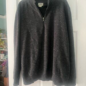 L.L. Bean Men's Charcoal Zip-Up Sweater